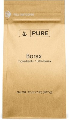 Borax Powder (2 Lb) Sodium Borate, Multipurpose Cleaning Agent, Ideal Slime Ingr