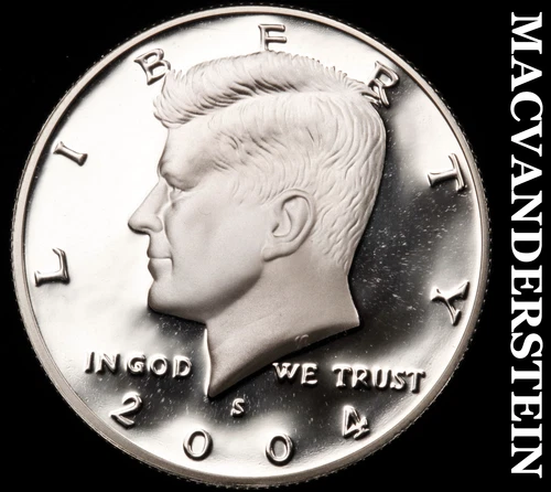 2004-S Kennedy Half Dollar- Silver Choice Gem Proof Luster No Reserve #i3564