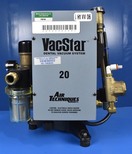 Air Techniques VacStar 20 Wet Ring Dental Vacuum Suction Pump System 1HP VS20