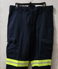 Red Kap Navy Blue High-Visibility Industrial Work Cargo Pants Size 34 X 32 NWOT