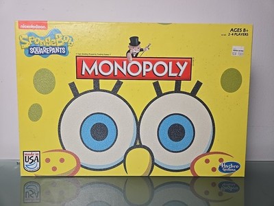 SpongeBob Squarepants Monopoly Game Nickelodeon Ed 2014 NEW Open Box Sparkle Eye