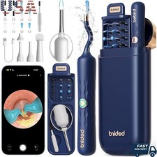 Ear Wax Removal Kit Wireless Otoscope Painless Ear Cleaner Adults Kids Blue New