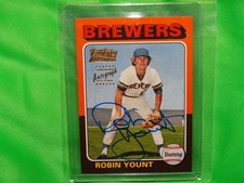 Robin Yount 2002 Team Topps Legends 1975 Rookie Reprint Auto HoF PACK FRESH PULL
