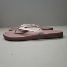 Flojos Margo Beige Brown Slip On Sandals Shoes Women US 9
