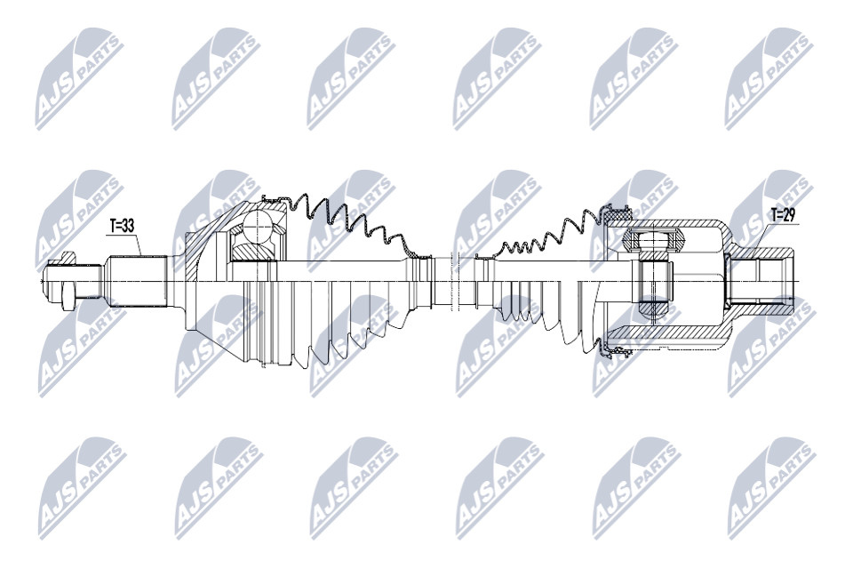 N.T.Y. NPW-CH-153.NTY Drive Shaft for RAM