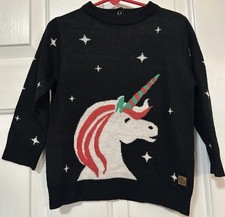 Tipsy Elves Unicorn Toddler 3T Ugly Christmas Sweater Holiday Christmicorn