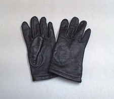 US Military Issue Black Sheepskin Leather Unisex Lined Dress Uniform Gloves Sz 4