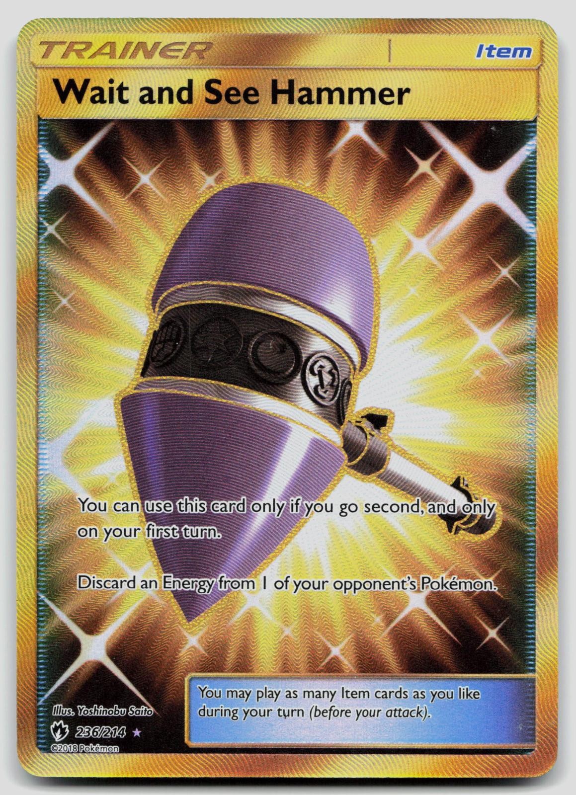 Wait and See Hammer 236/214 Lost Thunder Pokemon NM