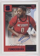 2021-22 Chronicles Draft Picks Score Rookie Purple 29/49 DJ Funderburk Auto w6g