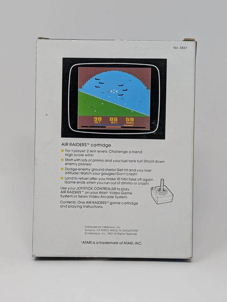 Air Raiders (Atari 2600, 1982) - CIB Complete Very Good - Image 2 of 4