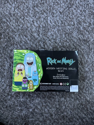 Rick and Morty Ricks Holz verschachtelte Puppen 5er Set Hot Topic exklusiv neu - Bild 3 von 4