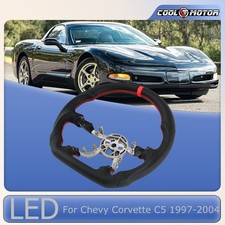 Full Leather Steering Wheel For Chevrolet Corvette C5 1997-2004 Steering Wheel Full Leather Steering Wheel For Chevrolet Corvette C5 1997-2004 Steering Wheel