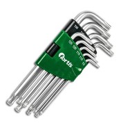 Winkelschraubendreher-Clip 9-Teilig, Tx9-45 Lang, Fortis