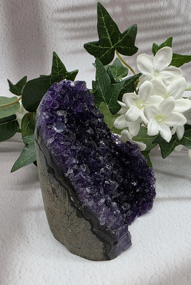 AAA Grade Natural Amethyst Geode Cluster, Polished Sides, Uruguay Deep Purple - Image 2 of 4