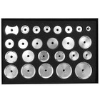 25Pcs Watch Back Case Metal Aluminum Closer Dies Watch Repair Tool
