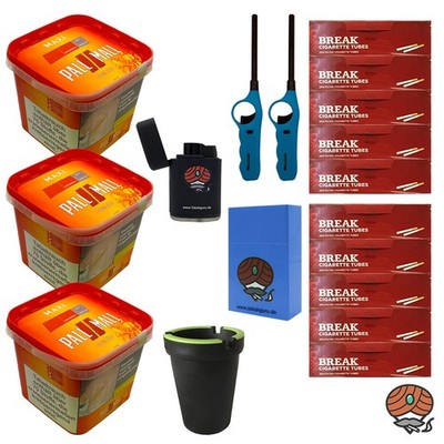 Pall Mall Allround Volumentabak Maxi Box 3x 310g, Hülsen, Aschenbecher, u.v.m.
