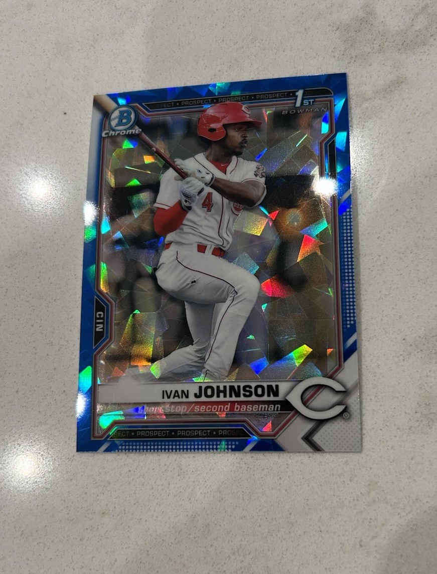 2021 Bowman Sapphire Edition - Chrome Prospects Ivan Johnson #BCP-149 (RC)