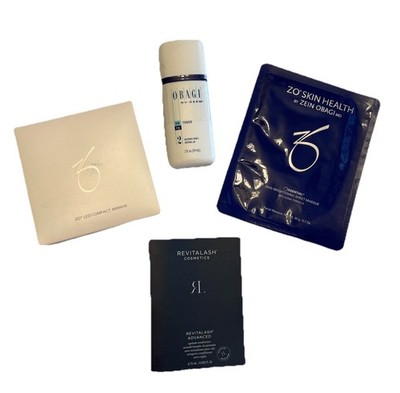 Obagi Nu-Derm Toner AM/PM 2 Oz Masque LED Compact Mirror Revitalash Travel Size