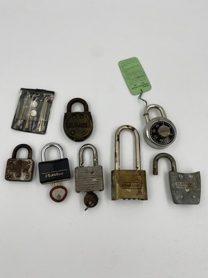   Vintage Padlock Lot Slaymaker Master Lock USA Old Rusty Locks  