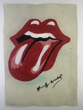 Andy Warhol COA Art Painting Original Drawing Vintage Paper Signed