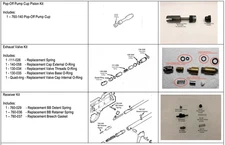Crosman 760 -Full Rebuild Kit- Pop-Off  PumpCup/Seals/Springs/Gasket- V3-V4 - L4