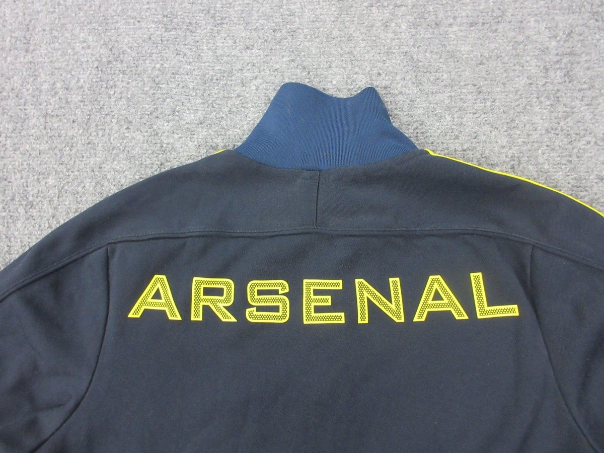 Arsenal Track Jacket Mens 40 Blue Soccer Football Nike Full Zip