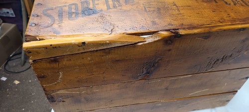Cajón de madera de leche condensada vintage marca Borden's Eagle NY No. 71 19.5"X 13"X7" - Imagen 7 de 7