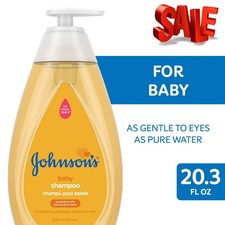Johnson's Baby Bath Shampoo for Toddler with Gentle Tear-Free Formula, 20.3 oz