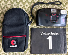 Vivitar Series 1 500PZ 35mm Auto Focus Power Zoom Film Camera with Case Manual