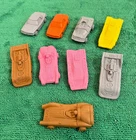 Lot of 9 Vintage Matchbox Eraser Cars, Lesney, Planet Scout, Mercedes, etc.
