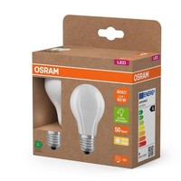 2 X Osram LED Filament Birnen 3,8W = 60W E27 Matt 806Lm Warmweiß 2700K Effizient