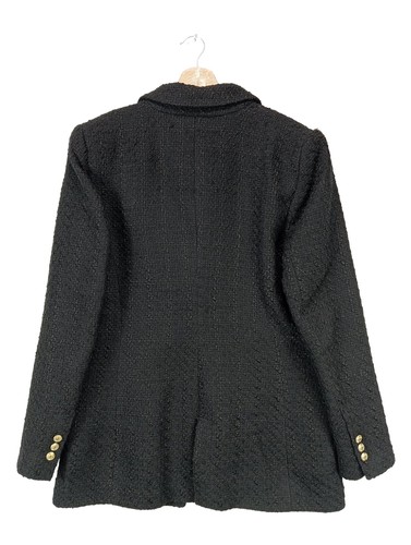 ZARA Blazer largo Mujeres Blazer Talla EU 40 negro estilo «business» - Imagen 2 de 5