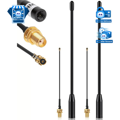 868-MHz Antenne 10dBi Gain 17 cm Omni SMA-Stecker Schwarz für Meshtastic LoRa