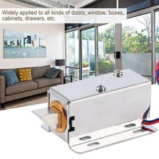 DC 12V Mini Electromagnetic Lock Assembly Kit Hardware for Door Window Cabinet