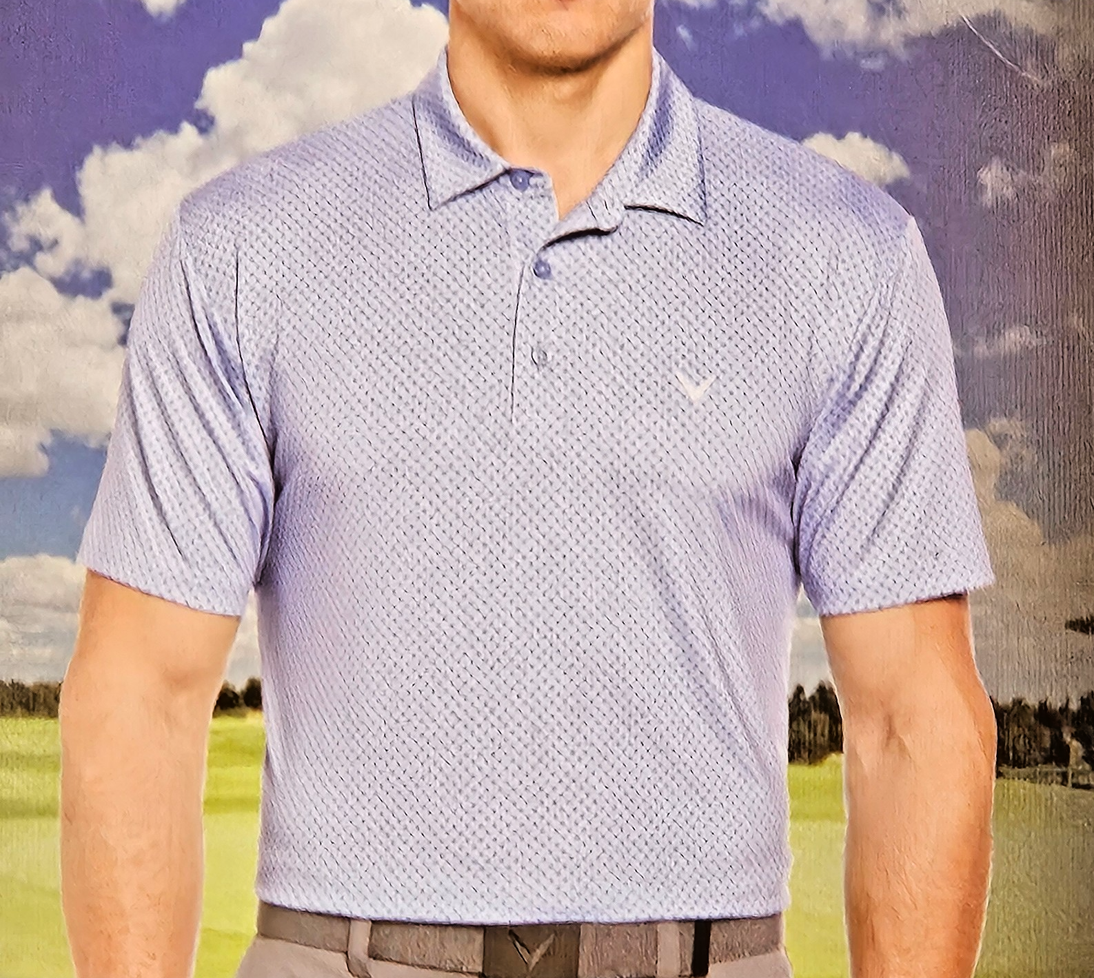 Polo Blue Performance Stretch Short Sleeve Moisture Wick Men's XL By Callaway