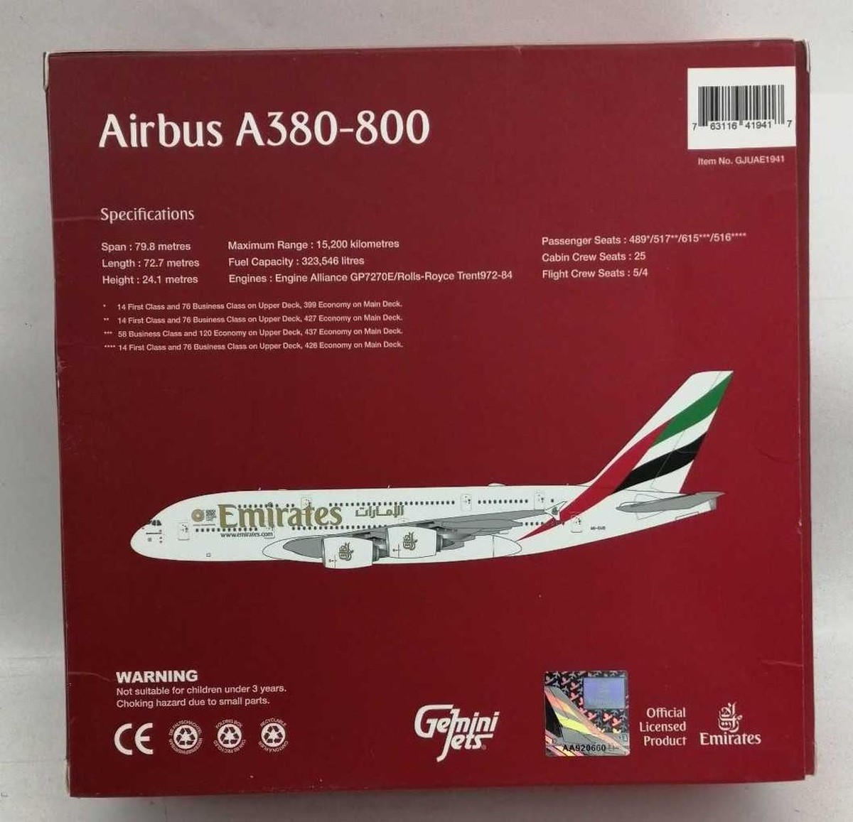 Emirates Airbus A380-800 1/400 Flight Aircraft Model | eBay
