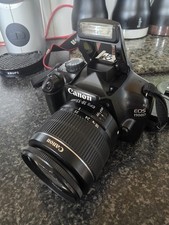 Canon EOS 1100D Digital SLR Camera 12.2MP Black 18-55mm Lens Sd Card Charger VGC