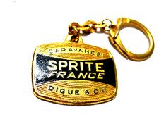 porte clés auto caravanes SPRITE FRANCE DIGUE camping caravaning vacances années