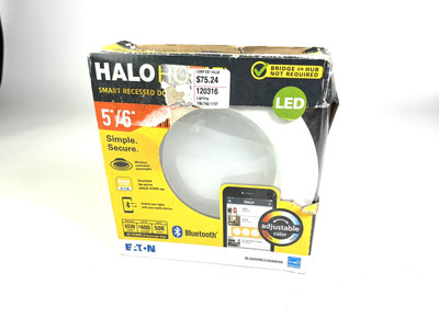 Halo 5 In. and 6 White Bluetooth Smart Integrated LED Recessed Ceiling Light NEW