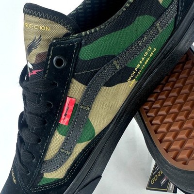 Size 12 New Defcon x Vans Old Skool Pro Gore-Tex Woodland Camo