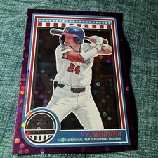 2025 Panini USA Stars & Stripes - CJ Weinstein - Purple Short Print /99