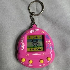 Tiger Barbie Giga Pet Precious Puppy 1997 New Batteries EUC - Virtual - Keychain