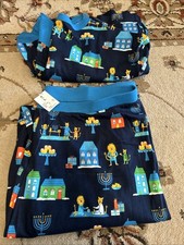 Wondershop Men's Hanukkah Lions Pajama 2-Piece Set Cotton Size L Large NEW