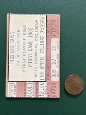 DENNIS JOHNSON 1982 NUGGETS SUNS ticket stub PLAYOFF GM 2 ENGLISH ISSEL NANCE