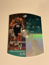 TIM DUNCAN 97/98 UPPER DECK SPX ROOKIE CARD RC #37. rookie card picture