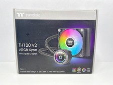 Thermaltake TH120 ARGB Sync V2 120mm AIO Liquid CPU Cooler PWM Fan Black