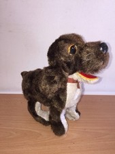 TN Nomura Tin Cloth Toy 8" DOG Vintage made in Japan