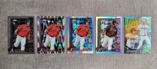2025 Topps Chrome Drake Baldwin Atlanta Braves Rookie Refractor Lot 5 Cards MLB