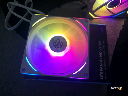 Lian Li UNI FAN SL-INF 120 ARGB PWM - 120mm, white ( one 140mm AL) total 3 - Afbeelding 12 van 12
