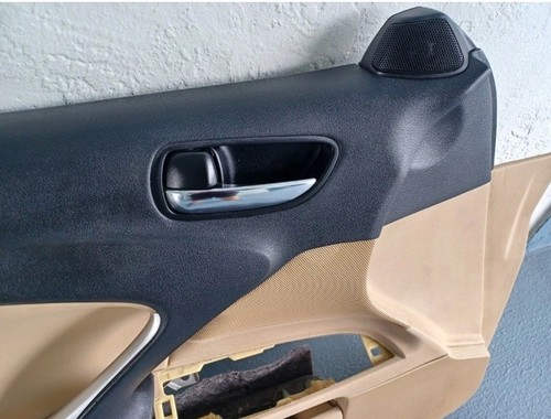 06 Lexus IS IS250 IS350 Front Left Driver Door Panel Interior Beige Tan 07 08 09 - Picture 2 of 2